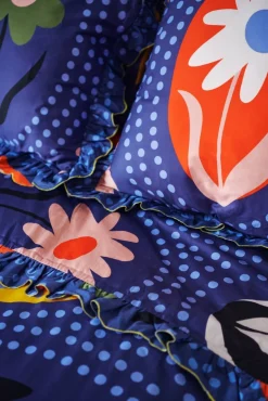 Blue Iris Bedding Set
