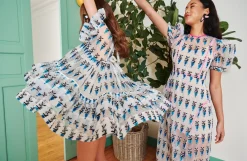 Coral Dress Blue