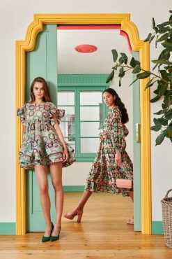 Coral Dress Green