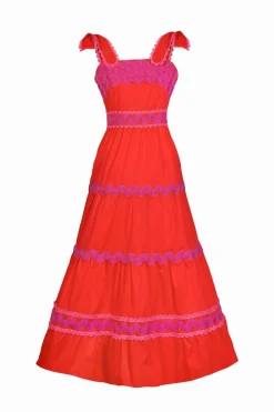 Jade Dress Red