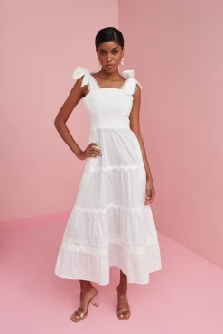 Jade Dress White