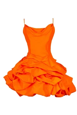 Serenity Dress Neon Orange