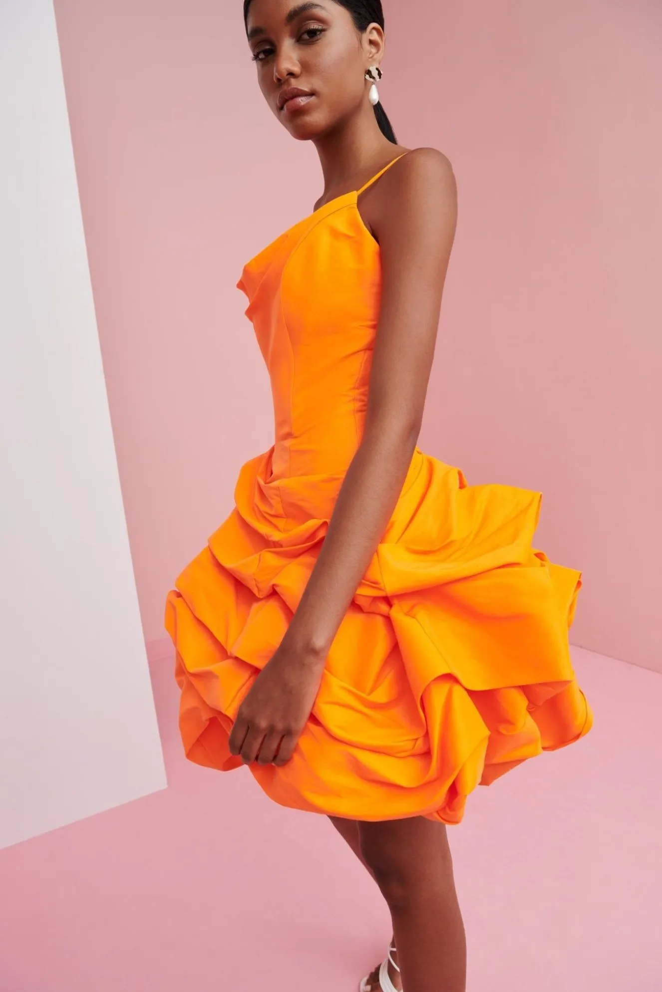 Serenity Dress Neon Orange