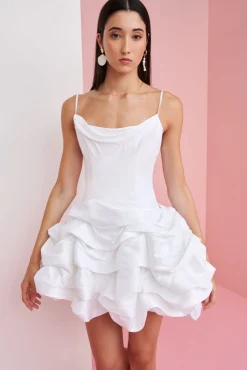 Serenity Dress Neon White