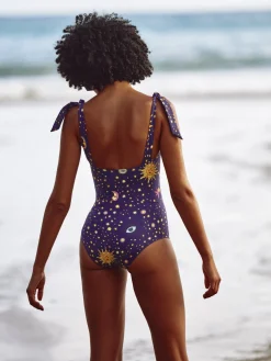 Starry Night Bathing Suit-Navy
