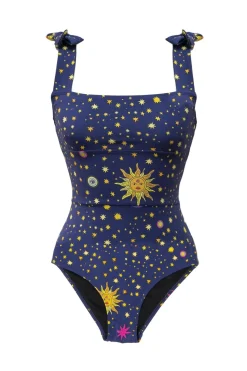 Starry Night Bathing Suit-Navy
